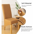 Miniatyrbilde 5 av 5: Spisestuestoltrekk Sett med 1 Stoltrekk for Stor Spisestuestol Vaskbart Elegant Stoffdesign Stoltrekk-Dekorasjon for Bryllup, Hotell, Restaurant, Ora