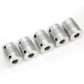 Miniatyrbilde 4 av 8: 5 stk fleksible akselkoblinger for 3D-skriver trinnmotor aluminiumslegering kobling 5 x 8 mm
