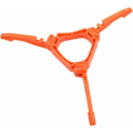 Miniatyrbilde 1 av 5: Camping Gassbeholder Holder Flat Tripod Gassbeholder Utendørs Gassbeholder Komfyr Multifunksjonell Gassholder Brakett 215X20.5mm Oransje