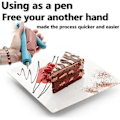 Miniatyrbilde 4 av 5: Kakedekorasjonspennsett - DIY Pastry Icing Piping Set (2 stk, Blå)