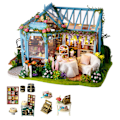 Miniatyrbild 6 av 8: DIY Miniatyrdocka i trä, montering av dockhus för presentkollektion Heminredningsartiklar