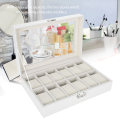 Miniatyrbilde 7 av 8: 12 Grids PU skinnklokkeholder Armbåndsur Display Case Smykker Gaveoppbevaringsboks Organizer