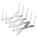 Miniatyrbillede 2 af 8: Teleskopisk opvaskestativ i rustfrit stål, skridsikkert, justerbart opvaskeorganisator til køkken 1 stk.
