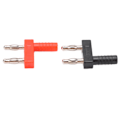 Miniatyrbillede 3 af 8: U36 4mm dobbeltrækket bananstik rød kobber vibrationsbestandig holdbart rød sort kortslutningsstik