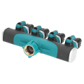Miniatyrbillede 5 af 8: 4-vejs slangesplitter Metalventil Vandfordelingscontroller Tilslutning Haveplæner Produkt