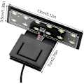 Miniatyrbillede 4 af 5: LED Akvarielys, Akvarieclipslampe, Slank LED Akvarielys, Maksimal Installationsglas Tykkelse: 5mm (EU)