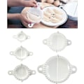 Miniatyrbillede 5 af 5: Perfekt Dumpling Maker Sæt - 5 Pak Dumpling Værktøjer med Flere Størrelser, Ideel til Tærter og Dejpresse - 5,5/7,5/9,5/12/15,5cm