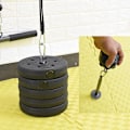 Miniatyrbild 6 av 8: Stålviktplatta Laddningspinne Stål Träningsvikter Lyfthållare Stativ Rack Remskivkabelmaskinsystem Vikter Stativ