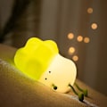 Miniatyrbilde 2 av 5: Søt Liggende Kål Nattlampe, LED Squishy Dimbar Silikon Nattlys for Barnerom, Oppladbar Nattbordslampe med Berøring, Kawaii Romdekor for Barnerom