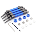 Miniatyrbilde 1 av 5: 4 stk. Metall Fremre og Bakre Drivaksel Cvd egnet for 1/10 Slash Stampede Hoss Vxl Rc Bil Oppgraderingsdeler, blu-B8