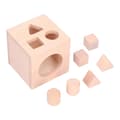 Miniatyrbilde 8 av 8: Byggeklosser for tidlig læring for barn Geometri Studerer Treformsorteringskube