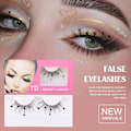 Miniatyrbild 5 av 8: 7D Paljetter Falska Ögonfransar Peach Hjärta Glitter Ögonfransar Förlängning Curler Fransar Makeup Fest Bröllop