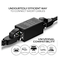 Miniatyrbilde 4 av 5: RJ45 Kobling, Skjermet Ethernet Kobling, 8P8C LAN Kobling Ideell Ethernet Skjøteadapter (CAT5/CAT5e/CAT6)