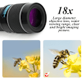 Miniatyrbillede 5 af 7: Bærbart Mini Monocular Telescope 18X Night Viewing med telefonklemme og stativ