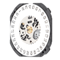 Miniatyrbild 5 av 8: Kalender vit datumvisning VX32 Quartz Watch Urverk Watch Reservdelar Reparation Movement