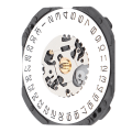 Miniatyrbilde 5 av 8: Kalender Hvit datovisning VX32 Quartz Watch Movement Replacement Watch Reservedeler Reparer Movement