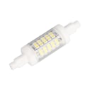 Miniatyrbild 1 av 8: R7s LED-lampa 80 mm 5 W dubbeländad strålkastare med 60 LED 6000 K vitt ljus majsbelysning för utbyte 220 V