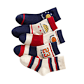 Miniatyrbild 3 av 8: 5 par pojkar basketstrumpor barn sport stil basketbrev lös mjuk andningsbar alla match mid calf strumpor M 3-5 år gammal