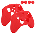Pikkukuva 7 / 8: 2 kpl Antiskid-silikonikonsolin suojakotelo Gamepad-kahvan pidike Xbox Series S X:lle (punainen)