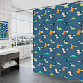 Miniatyrbilde 1 av 5: 1 stk Dusjforheng Vanntett Muggsikkert Polyester Dyreprint Baderomsforheng (200CM x 180CM)