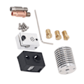 Miniatyrbillede 7 af 8: 3D-printer Hotend-kit 0,4 mm messingdyse aluminiumvarmeblok bimetallisk hals Hot End-dele til V6