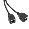 Pikkukuva 4 / 6: RJ45 Ethernet -jakokaapeli 1 uros-2 naarasportti vakaa nopea lähetys Cat5 RJ45 jakokaapeli reitittimen modeemille