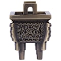 Miniatyrbillede 4 af 8: 1 stk mini multifunktion røgelsespindbrænderholder røgelseskar til hjemmekontorhotel (bronze)