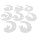 Miniatyrbillede 4 af 8: 8 stk Silikone Måneform DIY Craft Making Moon Rabbit Cat Pendant Silikone Form