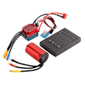 Miniatyrbillede 2 af 8: Børsteløs motor ESC-sæt 5900KV vandtæt børsteløs motor 35A ESC programmeringskort kombosæt til HSP til 1/12 RC-bil