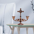 Miniatyrbillede 5 af 5: 2 x Retro Europæisk Lysestageholder Elegant 2-hovedet Lysestage Stand