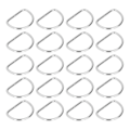 Miniatyrbillede 4 af 8: 20 stk. D-ringe - nem montering - galvaniseret overflade - robust - holdbar - falmefri - metal D-ringe 5x40x30mm