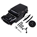Miniatyrbild 1 av 5: Kaross Kaross Mini Z Mini-Z för 1/24 Axial SCX24 RC Bildelar Svart