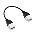 Miniatyrbillede 6 af 8: USB3.0 Keystone-stik indsætter kabel USB3.0 hun-til-hun-keystone-indsats Vægplade Outlet Panel Adapter Connector Kabel