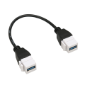 Pikkukuva 6 / 8: USB3.0 Keystone Jack Inserts -kaapeli USB3.0 naaras - naaras Keystone Insert seinälevyn lähtöpaneelin sovittimen liitinkaapeli