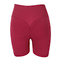 Miniatyrbild 2 av 8: Kvinnor Yoga Shorts Vinröd Hög midja Elastisk Andas Snabbtork Rumplyft Träning Tighta shorts