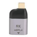 USB C till Mini DisplayPort Adapter Liten Plug And Play 8K 60Hz Usb Typ C Hane Till Mini DP Hona Adapter