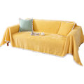 Miniatyrbillede 1 af 5: Sofaovertræk Chenille Nylon Multifunktion Vaskbar Maskinvaskbar Sofaovertræk til alle årstider gul 180x300cm/1.97x3.28yd