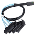 Pikkukuva 7 / 8: MINI SAS -kaapeli, kompakti kannettava SFF 8087 - 8482 SATA -sovitin ServeRAID MR10i:lle