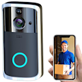 Miniatyrbillede 3 af 5: Trådløs WiFi Videodørklokke med To-vejs Lyd og Bevægelsesdetektion
