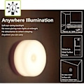Miniatyrbillede 3 af 5: Baby Natlampe, Genopladelig Mini Touch Lampe, Trådløs LED Børnelampe, Bærbar Sengelampe til Amning, Dæmpbar Soveværelseslampe (80X80X46MM)