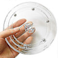 Miniatyrbilde 2 av 5: 4 stk. Klar Lazy Turntable, 6 tommers Akryl Dreieskive Lager For Dekorering, Klar Svingbar Organizer - ya