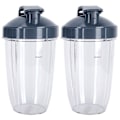 Miniatyrbilde 5 av 8: 24OZ gjennomsiktig blenderkoppbeholder lokksett erstatning passer for 600W/900W juicer
