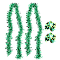 Pikkukuva 2 / 8: Shamrock Confetti Clover Tinsel Garland Lucky Irish Themed Craft Party Decorations