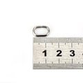 Miniatyrbillede 5 af 8: 100 stk rustfrit stål ovale splitringe Drejeligt snap fiskegrej forbindelse (8x13mm)