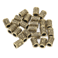 Miniatyrbilde 1 av 8: 24 stk Viking Beard Perler Bronse 24 Design DIY Sink Legering Materiale Hårdekorasjon
