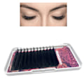 Miniatyrbilde 5 av 8: D Curl Planting Falske Øyenvipper Svart Poding Øyenvipper for Daglig Sminke Cosplay Ytelse 0.07 D 13mm / 0.51in