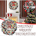 Miniatyrbild 2 av 5: Julkrans med Ljus, Julkransar Ytterdörr Konstdekorationer -JRCL 30cm Stil A