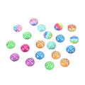 Miniatyrbillede 2 af 8: 20 stk Dragon Scale Resin Flat Cabochons Lyse farver 12mm Dome Cabochons Gems til DIY Halskæder Armbånd Øreringe