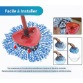 Miniatyrbilde 5 av 5: 4-pakke erstatnings mopphoder i mikrofiber for Vileda Easy Wring og Clean O-Cedar/Turbo bomullsmoppe - Lett å rengjøre tregulv