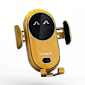 Miniatyrbillede 2 af 4: Smart Car Trådløs Oplader Mobiltelefonholder Automatisk Sensor Bilholder Gul